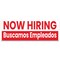 Signmission Now Hiring Buscamos Empleados Banner Concession Stand Food Truck Single Sided B-96-30110 - alternate 1